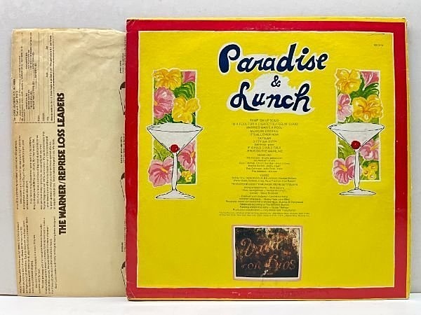 RY COODER / Paradise And Lunch (LP) / Reprise | WAXPEND RECORDS