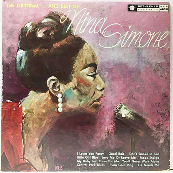 レコードメイン画像：MONO DIFFジャケ US初期プレス NINA SIMONE Little Girl Blue (Bethlehem BCP 6028) ニーナ・シモン 1st デビュー作品 米 モノラル Lp