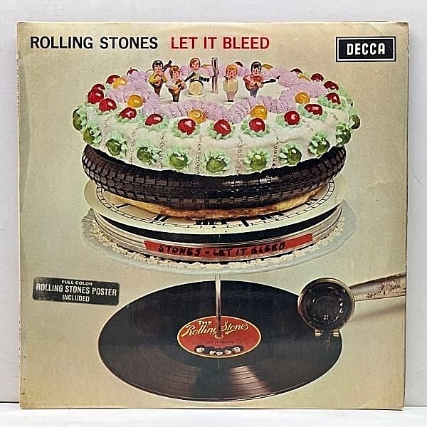 レコードメイン画像：十分良好!!【Unbox・Open Decca】UKオリジナル ROLLING STONES Let It Bleed (Decca LK 5025) w/ 専用インナー 英国 Stereo 初回プレス