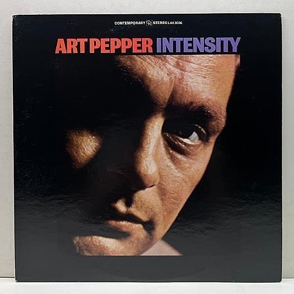 レコードメイン画像：極美盤!! ART PEPPER Intensity (Contemporary LAX 3036) アート・ペッパー 長期療養前のワンホーン・カルテット作品 JPN 70s Kingプレス