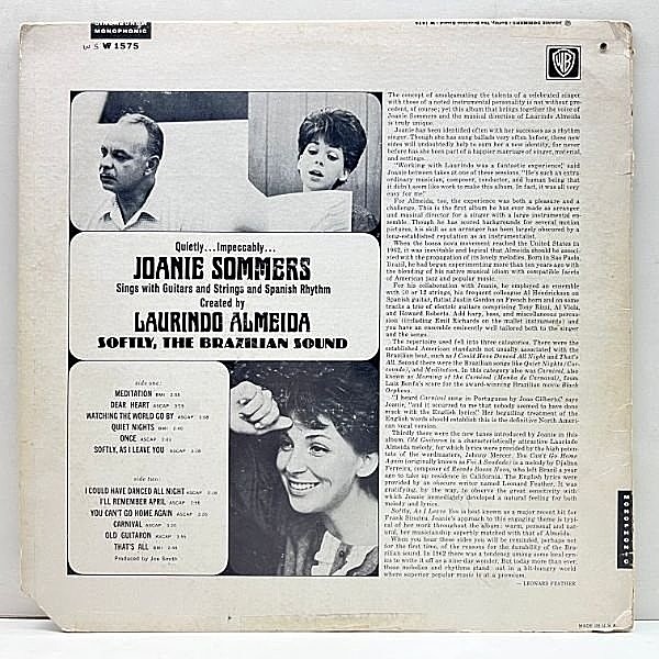 JOANIE SOMMERS / LAURINDO ALMEIDA / Softly, The Brazilian Sound