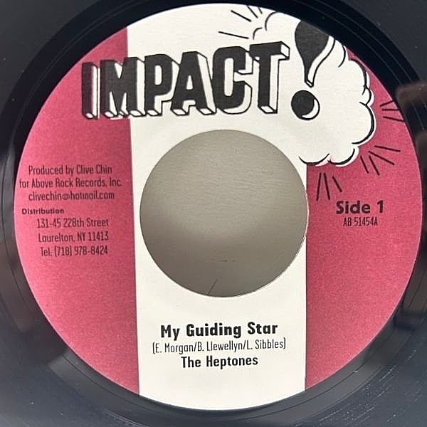 レコードメイン画像：美盤!! USプレス 7インチ HEPTONES My Guiding Star / AUGUSTUS PABLO My Guiding Red (Impact!) 滑らかな甘々SWEETコーラス 45RPM.