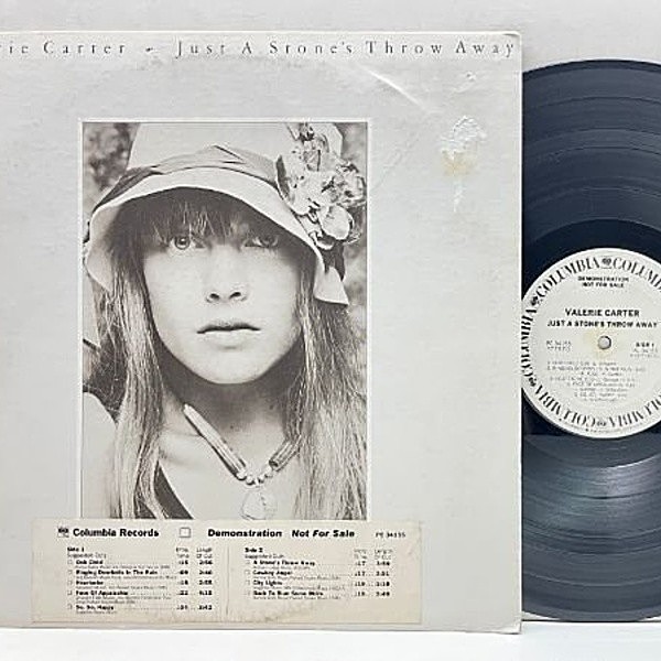 レコードメイン画像：白プロモ 概ね良好!! USオリジナル VALERIE CARTER Just A Stone's Throw Away ('77 Columbia) Lowell George, Jackson Browne ほか