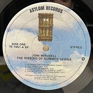 JONI MITCHELL / The Hissing Of Summer Lawns (LP) / Asylum