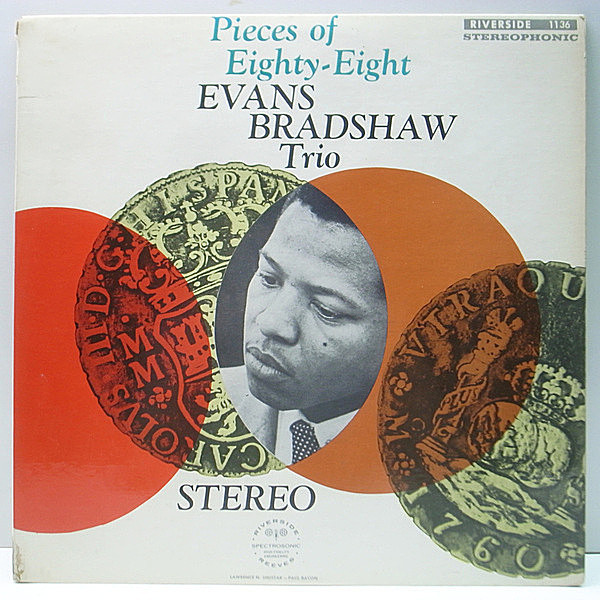 レコードメイン画像：US 完全オリジナル 黒スモール 深溝 EVANS BRADSHAW Pieces Of Eighty Eight ('59 Riverside) 幻のピアニスト、エバンス・ブラッドショー