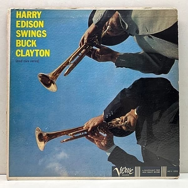 レコードメイン画像：レアな美盤!! オリジナル MONO 初版トランペッター 深溝 HARRY EDISON Swings Buck Clayton (Verve MG V-8293) Eddie Costa, Freddie Green