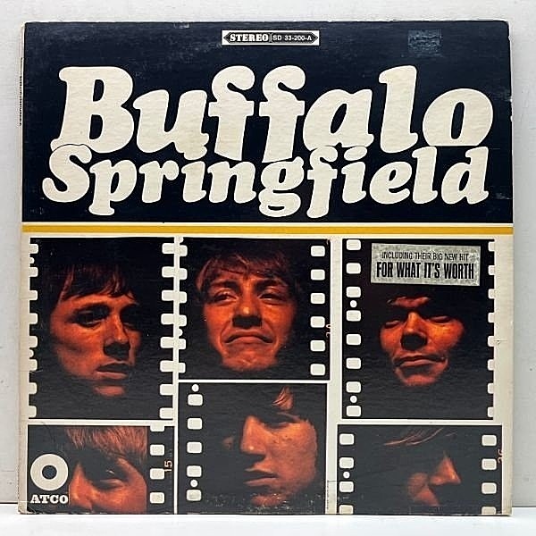 レコードメイン画像：USオリジナル 初版 3色ラベ BUFFALO SPRINGFIELD Same／1st デビュー盤 (ATCO SD 33-200) Neil Young, Stephen Stills 概ね良好！
