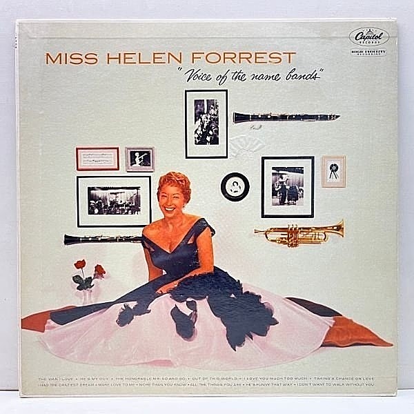 レコードメイン画像：USオリジナル MONO 初版 リング・ターコイズ HELEN FORREST Voice Of The Name Bands (Capitol T-704) ヘレン・フォレスト 米 モノラル