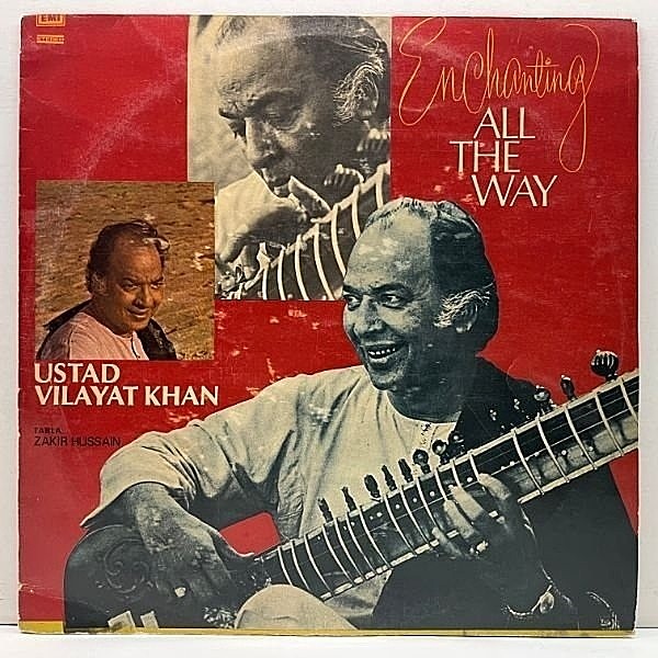 レコードメイン画像：Indiaオンリー (オリジナル) USTAD VILAYAT KHAN Enchanting All The Way 霊性フォークのような無比の心地よさ！RAGA インド 民族音楽