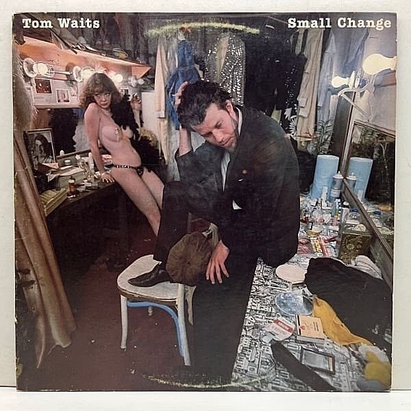 レコードメイン画像：Cut無し!美盤! 初版 7E規格 雲ラベ USオリジナル TOM WAITS Small Change ('76 Asylum) 感動の名曲 Tom Traubert's Blues w/SHELLY MANNE