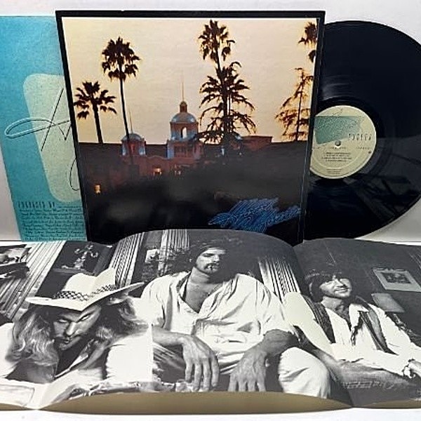 レコードメイン画像：レアな美盤!! 未使用ポスター完品 初版 7E規格 USオリジナル EAGLES Hotel California ('76 Asylum) ホテル・カリフォルニア || SPプレス