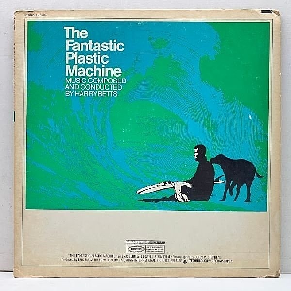 レコードメイン画像：レア!極美盤! USオリジナル OST『The Fantastic Plastic Machine』HARRY BETTS ('69 Epic) 両マト1A サントラ 米サーフィン映画 金字塔