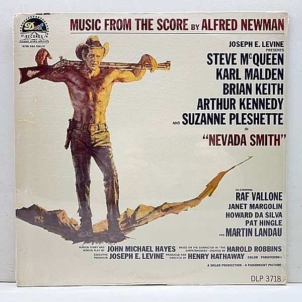 レコードメイン画像：シールド未開封!! MONO 米オリジナル ALFRED NEWMAN Nevada Smith ('66 Dot) ネバダ・スミス 映画 サントラ LP スティーヴ・マックイーン