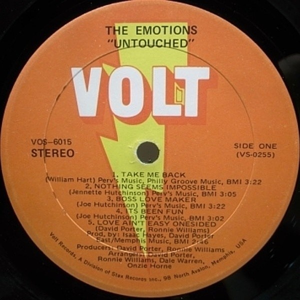 THE EMOTIONS / Untouched (LP) / Volt | WAXPEND RECORDS