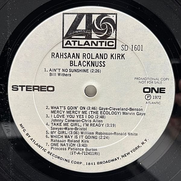 ☆USオリジナル盤☆『ブラックナス』ラサーン・ローランド・カーク