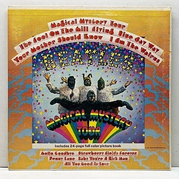 レコードメイン画像：レアな美盤!! USオリジナル 虹ラベ THE BEATLES Magical Mystery Tour ('67 Capitol) 冊子・全ページあり 米 初回レインボー Stereo 原盤