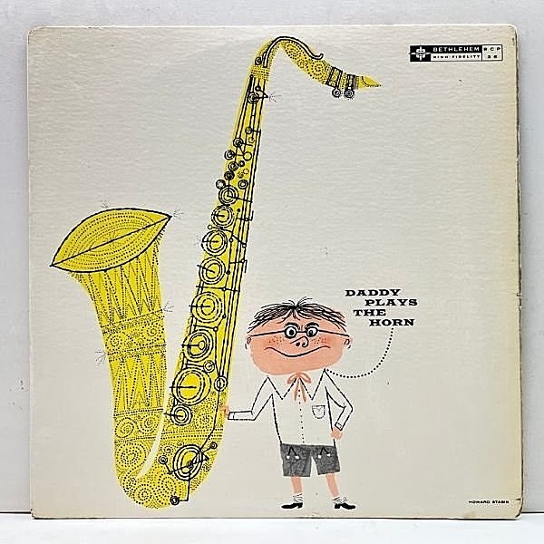 レコードメイン画像：USオリジナル MONO 1st リーフ 深溝 DEXTER GORDON Daddy Plays The Horn (Bethlehem BCP-36) w/ Kenny Drew, Leroy Vinnegar