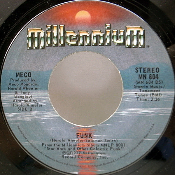 レコードメイン画像：DISCO FUNK 7 オリジナル MECO Funk / Star Wars Theme ('77 Millennium) ミーコ 試聴 45 RPM. BREAK ブレイク