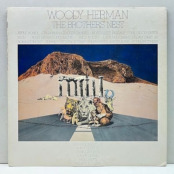 レコードメイン画像：【日本独自企画のベスト盤】美盤!! MONO 国内 JPNオンリー WOODY HERMAN The Brothers' Nest ('80 CBS・Sony) Big band ウディ・ハーマン 