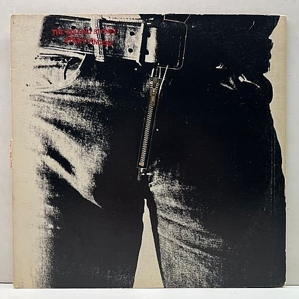 レコードメイン画像：プレイ良好!! 初版 太字BROADWAY 米 USオリジナル ROLLING STONES Sticky Fingers (COC 59100) Andy Warhol 特殊 Zipper Cover