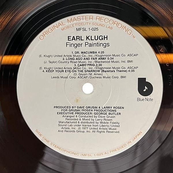 EARL KLUGH / Finger Paintings (LP) / MFSL WAXPEND RECORDS