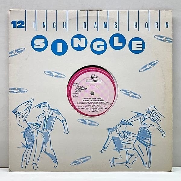 レコードメイン画像：概ね良好!! 12インチ 蘭オリジナル DIGITAL UNDERGROUND Underwater Rimes ('88 Rams Horn) HERBIE HANCOCK使いのミッドファンク 45RPM.