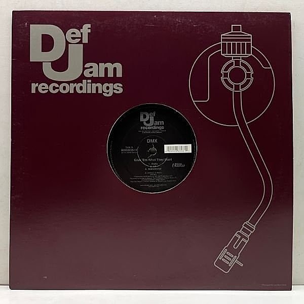 レコードメイン画像：良好!! 12インチ MASTERDISK刻印 USオリジナル DMX Give 'Em What They Want / Pump Ya Fist ('05 Def Jam) ダミ声 アッパーチューン