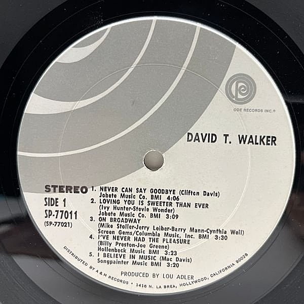 DAVID T. WALKER / Same (LP) / Ode | WAXPEND RECORDS