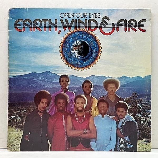 レコードメイン画像：【十分概ね良好】US初期 EARTH WIND & FIRE Open Our Eyes ('75 Columbia) アース・ウィンド＆ファイアー 太陽の化身 SKYZOO サンプリング
