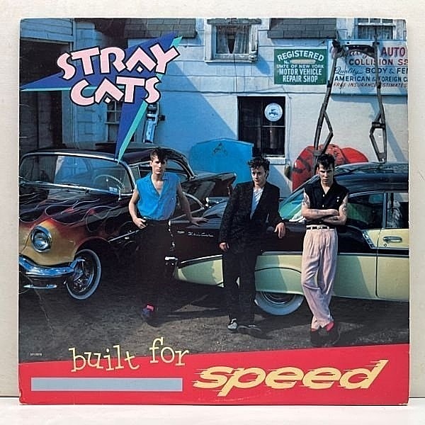 レコードメイン画像：美盤!! USオリジナル STRAY CATS Built For Speed ('82 EMI America) MASTERED BY CAPITOL刻印 初の米国進出アルバム ネオロカ名盤 米 LP