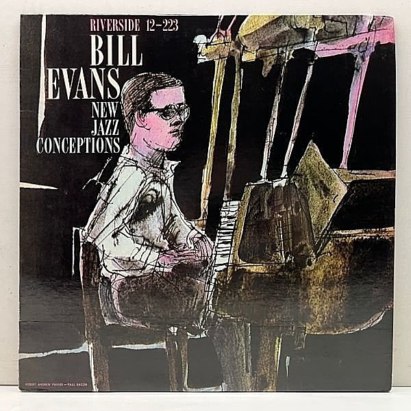 レコードメイン画像：美品!! MONO US初期プレス BILL EVANS New Jazz Conceptions (Riverside RLP 12-223) ビル・エヴァンスの記念すべき初リーダー 米 Orpheum