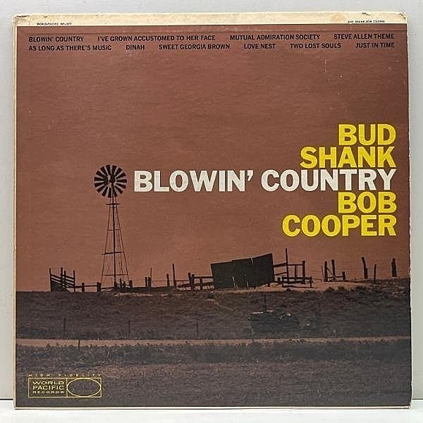 レコードメイン画像：USオリジナル MONO 1st 楕円ラベ 深溝 BUD SHANK, BOB COOPER Blowin Country (World Pacific WP-1277) CLAUDE WILLIWMSON, HOWARD ROBERTS