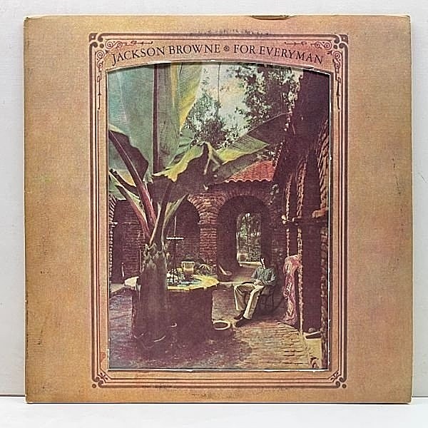 レコードメイン画像：十分概ね良好!! US 完全オリジナル 初版 Aマト Wマーク無し JACKSON BROWNE For Everyman ('73 Asylum) ギミック 特殊ジャケ DAVID LINDLEY