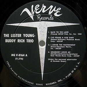 LESTER YOUNG / BUDDY RICH / The Lester Young - Buddy Rich