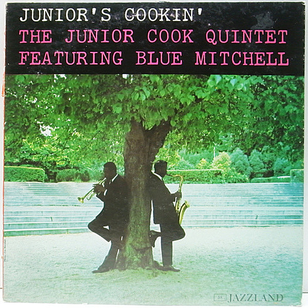 レコードメイン画像：美盤!音抜群! MONO 1st 橙ラージ 深溝 US 完全オリジナル JUNIOR COOK, BLUE MITCHELL Junior's Cookin' ('61 Jazzland JLP 58)
