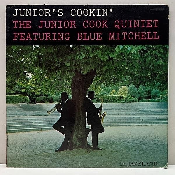 レコードメイン画像：USオリジナル MONO 深溝 JUNIOR COOK QUINTET feat. BLUE MITCHELL Junior's Cookin' (Jazzland JLP 58) w/ RONNIE MATHEWS, ROY BROOKS