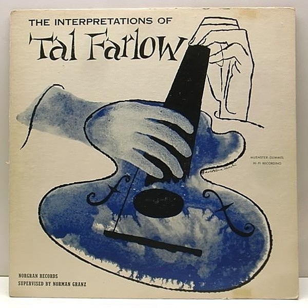 レコードメイン画像：レア・ラベル 黄色Norgran オリジナル TAL FARLOW The Interpretations Of (MG N-1027) Claude Williamson, Red Mitchell, Stan Levey