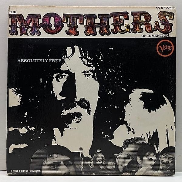 レコードメイン画像：レアなモノラル!良好! MONO 初版 T字青ラベ USオリジ THE MOTHERS OF INVENTION Absolutely Free (Verve V-5013) FRANK ZAPPA 自由な世界