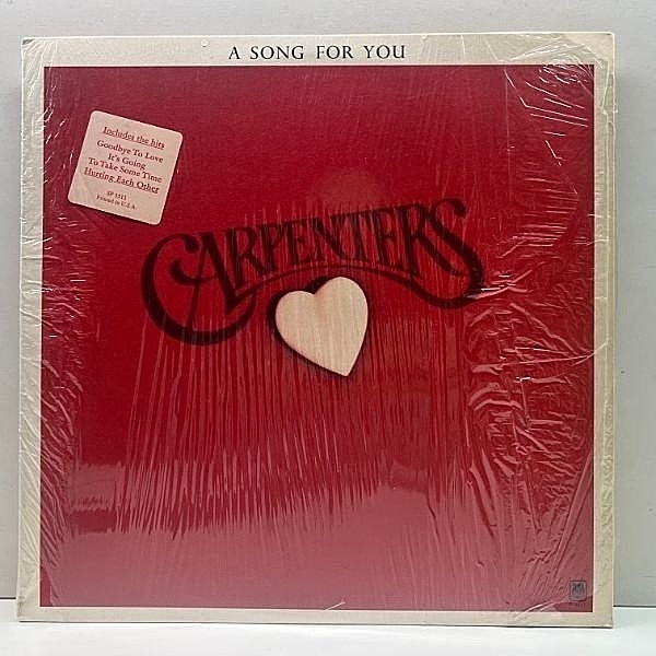 レコードメイン画像：シュリンク良好!! インナー完品 USオリジナル CARPENTERS A Song For You ('72 A&M) ざら紙 封筒型特殊ジャケ 米 初回 LP カーペンターズ