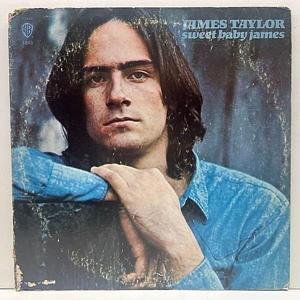 レコードメイン画像：良好盤!! 初版 緑ラベル USオリジナル JAMES TAYLOR Sweet Baby James ('70 Warner Bros. WS 1843) w/ Carole King, Danny Kortchmar