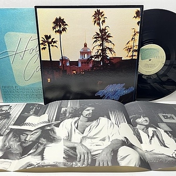 レコードメイン画像：レアな美盤!! 未使用ポスター完品 初版 7E規格 USオリジナル EAGLES Hotel California ('76 Asylum) ホテル・カリフォルニア || SPプレス