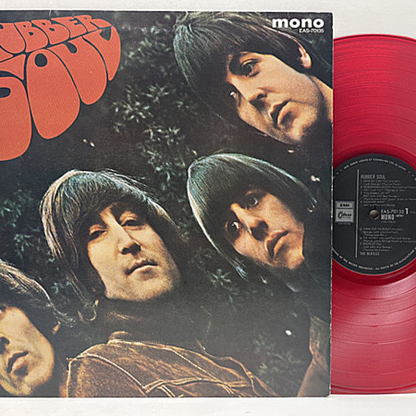 レコードメイン画像：レア 美盤!! '82s JPN 東芝Odeon限定 MONO 赤盤 THE BEATLES Rubber Soul ビートルズ／ラバー・ソウル (EAS-70135) 英国オリジナルミックス