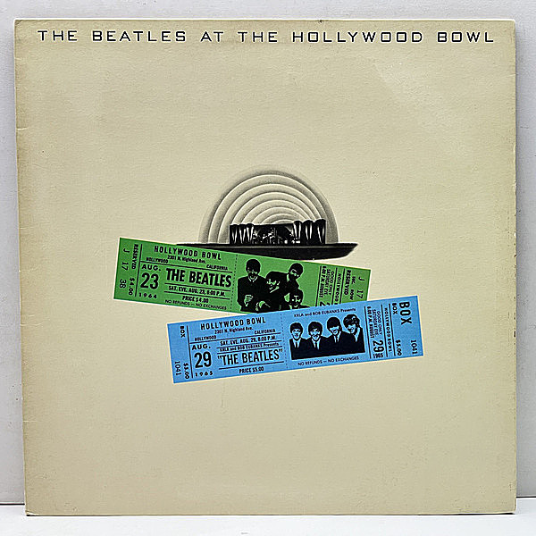 レコードメイン画像：美盤!! 手書きHTM刻印 マト1・2 英 UKオリジナル The Beatles At The Hollywood Bowl (Parlophone EMTV 4) ビートルズ 唯一の公式ライヴ盤