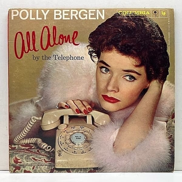 レコードメイン画像：良好!! MONO 初版 6eye 深溝 USオリジナル POLLY BERGEN All Alone By The Telephone ('61 Columbia) ポリー・バーゲン 米 初回 モノラル