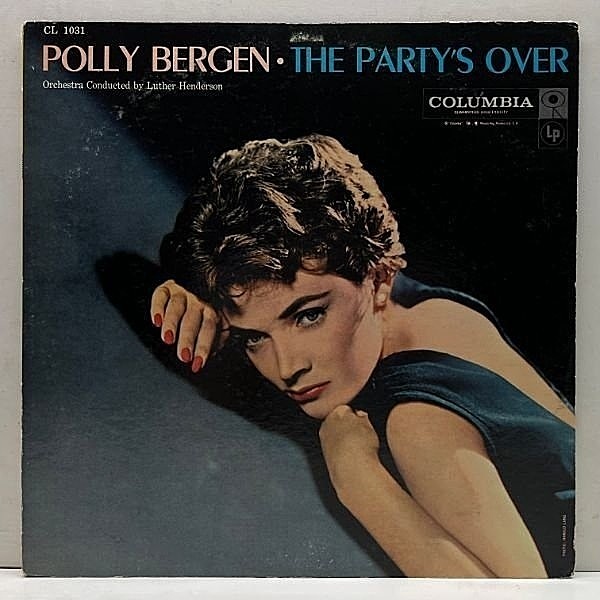 レコードメイン画像：良好盤!! MONO 初版 6eye 深溝 USオリジナル POLLY BERGEN The Party's Over (Columbia CL 1031) ポリー・バーゲン 米 初回 モノラル LP
