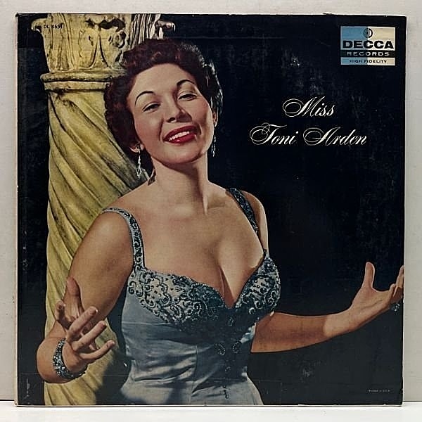レコードメイン画像：USオリジナル FLAT, MONO 黒銀スモール 深溝 Miss TONI ARDEN ('58 Decca DL 8651) トニ・アーデン 米 初回プレス LP レア・アルバム