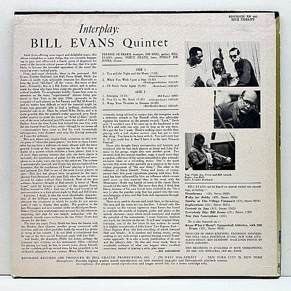 BILL EVANS / Interplay (LP) / Riverside | WAXPEND RECORDS