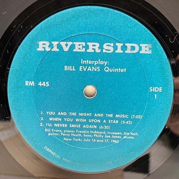 BILL EVANS / Interplay (LP) / Riverside | WAXPEND RECORDS
