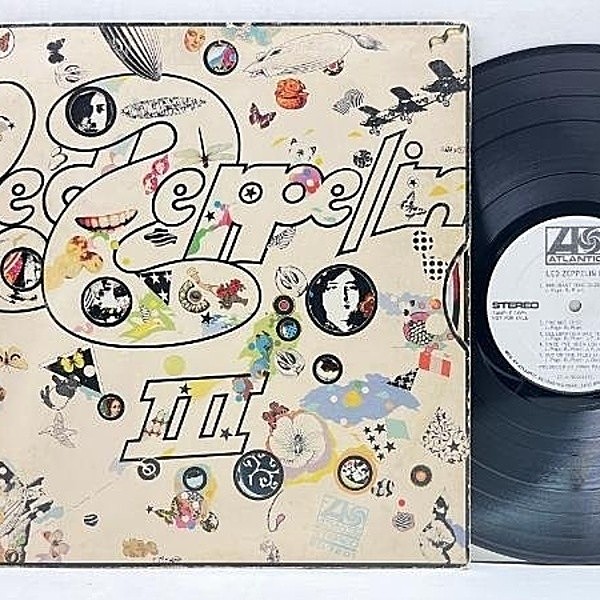 レコードメイン画像：激レア【白プロモ】USオリジナル LED ZEPPELIN III 3 ('70 Atlantic) レッドツェッペリン III 米 初回 原盤 Bマト PRプレス