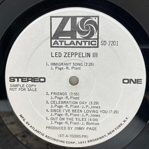 LED ZEPPELIN / III (LP) / Atlantic | WAXPEND RECORDS